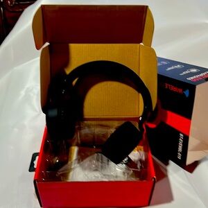 By wireless Bluetooth headphone